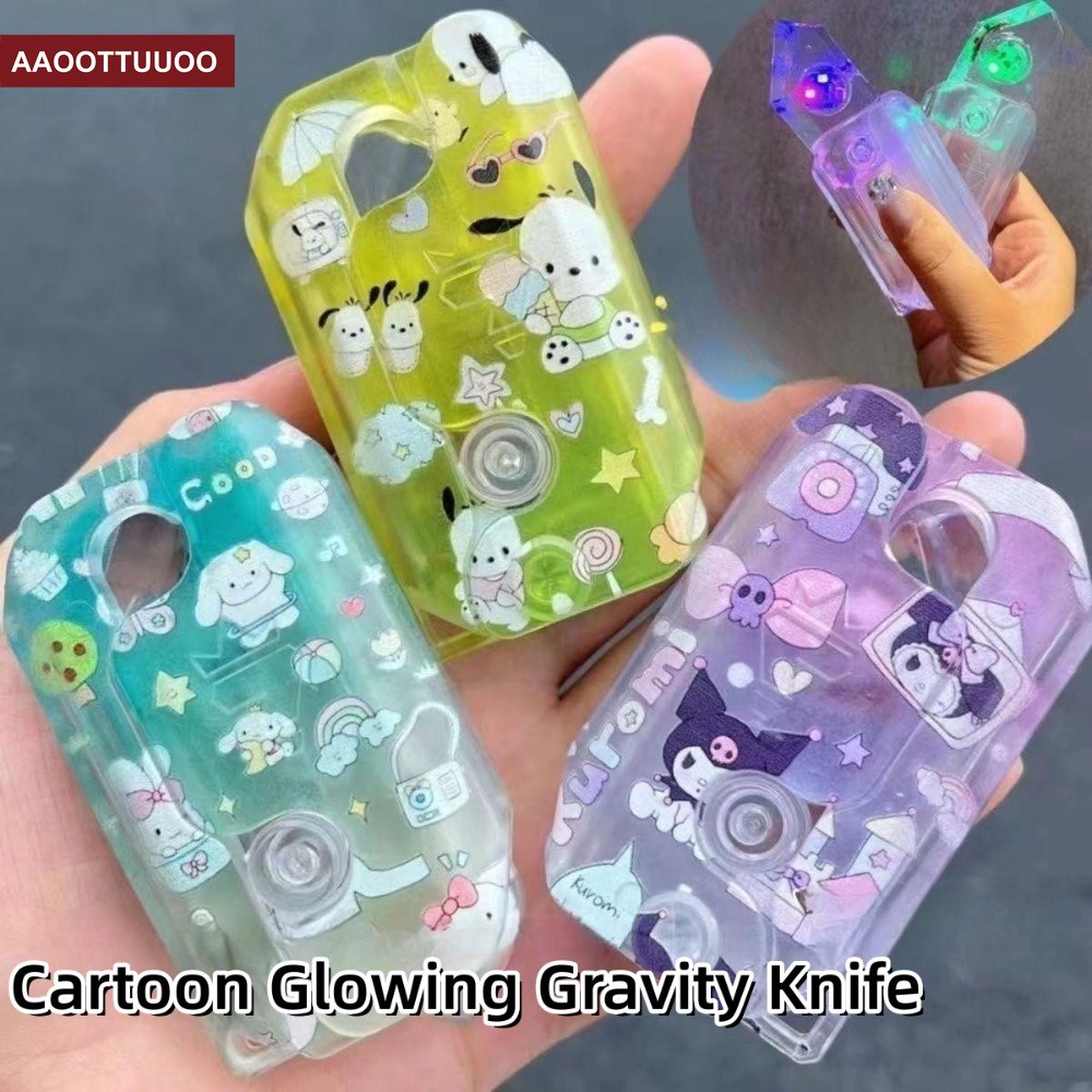 Sanliou Dao Nhựa Đồ Chơi Phát Sáng In Hình Hoạt Hình Cho Bé