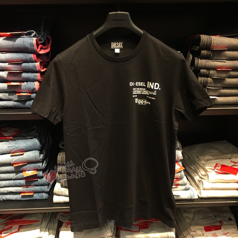 Diesel Áo Thun cotton Ngắn Tay In logo Cá Tính Dành Cho Nam