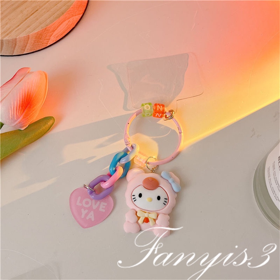 Hoạt Hình Dây Đeo Điện Thoại Bằng acrylic Đính Hạt Ngọc Trai Hình Gấu / Chó / Mèo Chống Thất Lạc