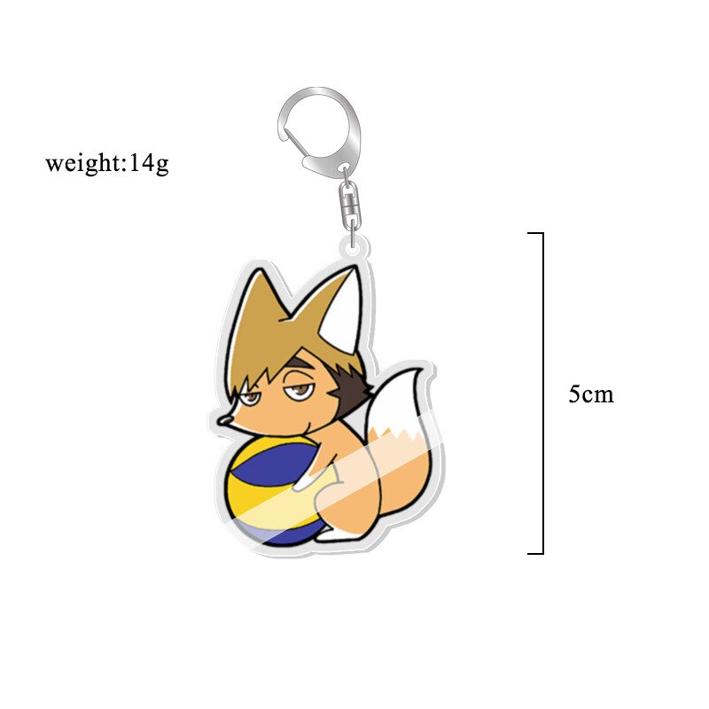 Móc khoá Anime Haikyuu volleyball! Hinata Shoyo Kageyama Tobio Hanging Animals Phụ Kiện Trang Trí Túi xách Balo