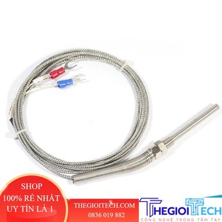 Đầu dò nhiệt độ_can k_dây cảm biến 1m 2m 3m 5m đầu 5cm ren 8mm phi 3mm