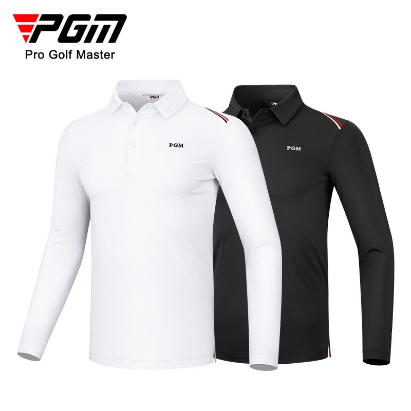 Pgm Áo Thun polo Thể Thao Chơi golf yf489 Dài Tay Màu Trắng Thời Trang Cho Nam