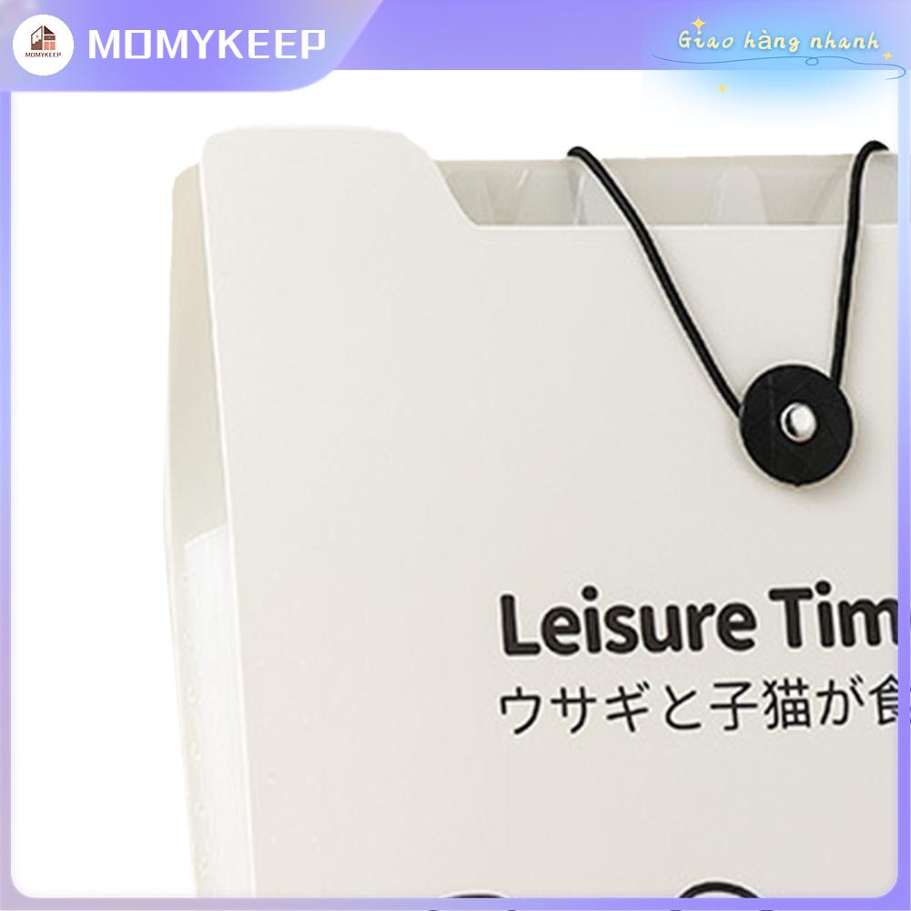 MOMYKEEP Thư A4 Mở Rộng Mục Tập Tin Di Động Bền Thực Tế Giấy Dọc Accord Sắp Xếp Tài Liệu Cho Sinh Viên
