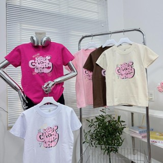 Áo baby tee keep going on áo thun nữ form vừa chất cotton