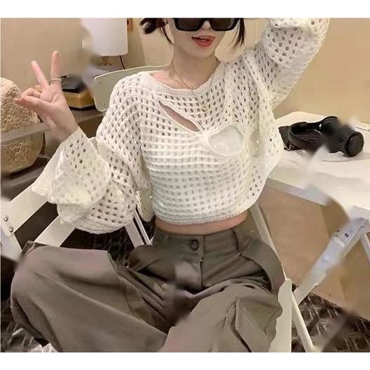 Áo Dệt Kim Hai Dây Thời Trang Mùa Xuân 2023 Cho Nữ