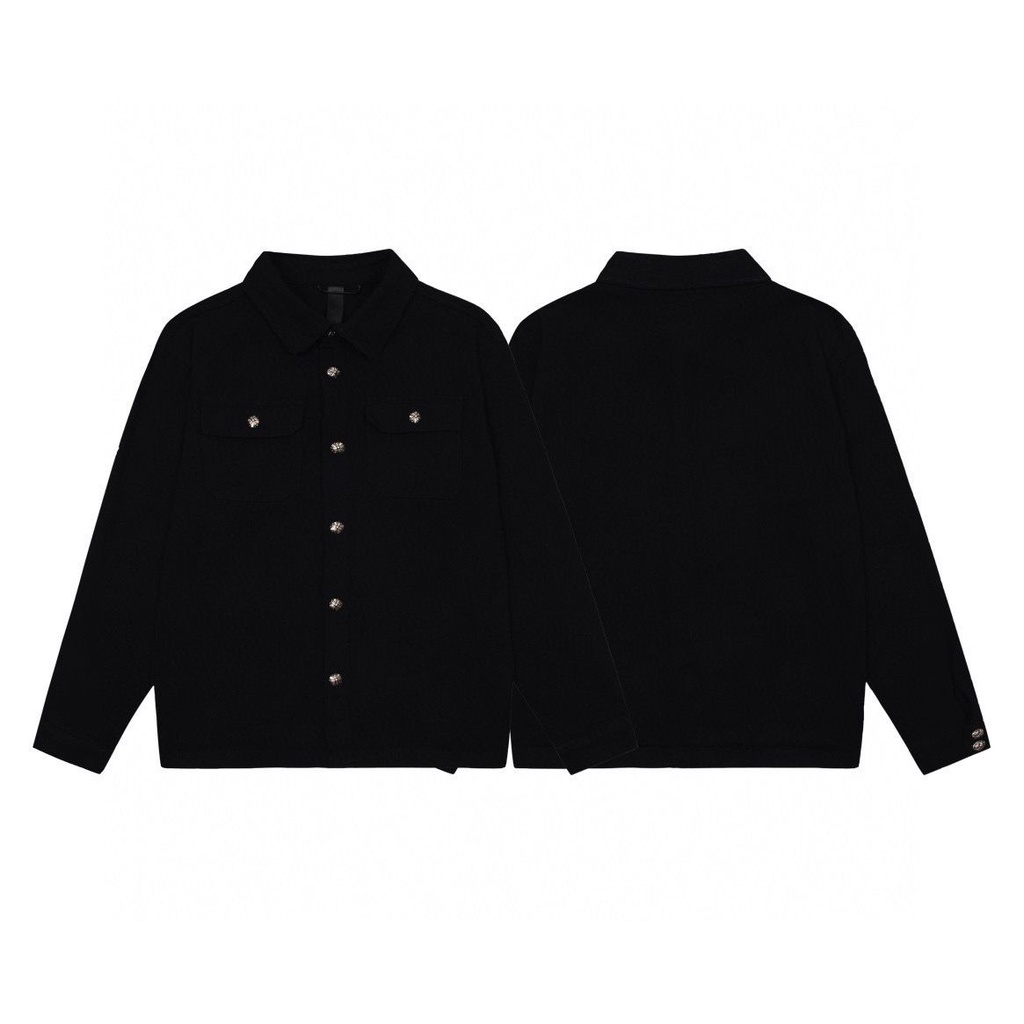 YOT9 Chrome Hearts Spring and Autumn Classic twill denim jacket men's and women's casual all-match jacket