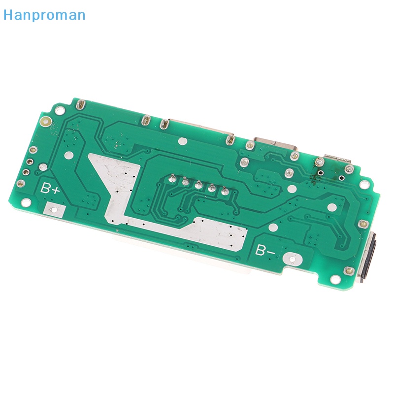 Hanproman Mô Đun Sạc usb Kép 5v 2.4a micro / type-c usb 18650 Có Đèn led diy Cho Điện Thoại