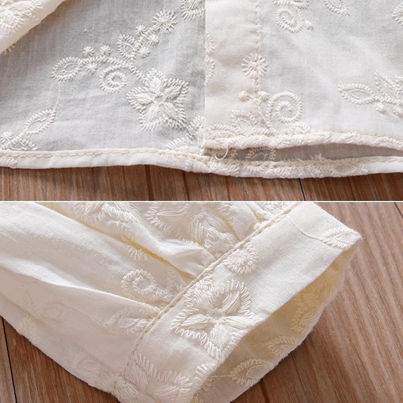 Áo Sơ Mi Cổ Búp Bê Màu Sắc Xinh Xắn Cho Bé Gái