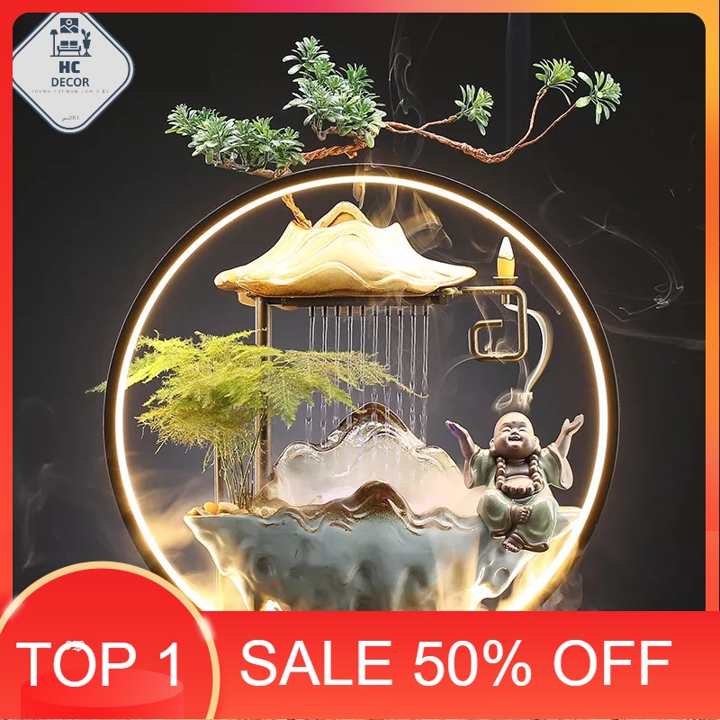 Nước Chảy May Mắn Trang Trí Bàn Trà Nước Lưu Thông Phòng Khách SẴN HÀNG