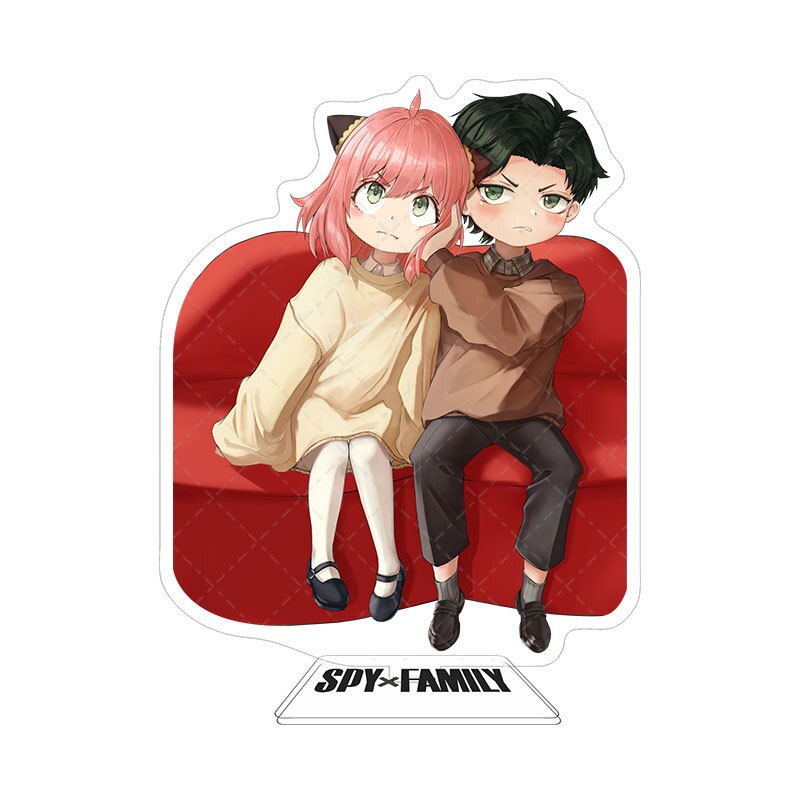Mô hình Standee SPY X FAMILY Anime Figure Kawaii Anya Yor Loid Action in hình nhân vật 2 mặt rõ nét decor trang trí 2