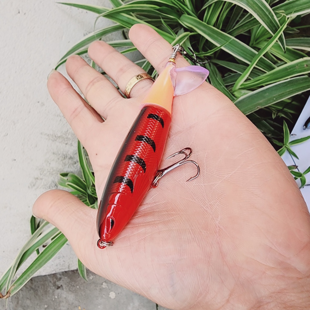 Mồi câu cá giả đuôi xoay có móc câu 13gram 11cm  Anh Khoa Tackle