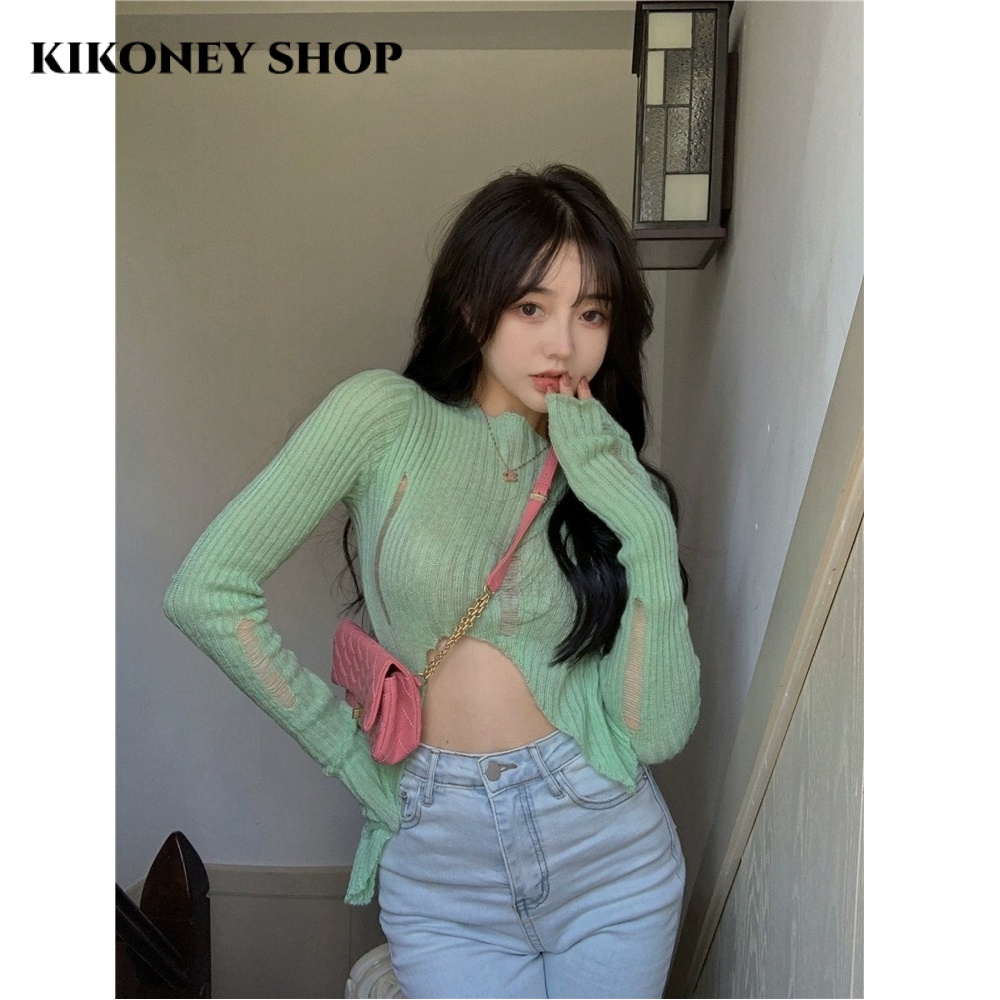 KIKONEY SHOP Áo Len áo khoác cardigan Dễ thương Popular Stylish Hàn Phong WMY2392SUP38Z230921