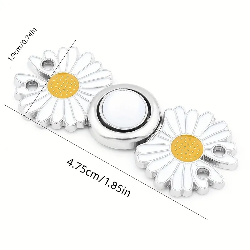 Khóa Cài Kim Loại Gắn Thắt Lưng Quần Jean / Váy Jean Tùy Chỉnh / Áo Khoác Hoa Cúc Nhỏ / Thắt Lưng Có Thể Tháo Rời diy Thời Trang