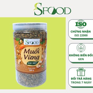 [BÁN SỈ]Muối vừng 9 loại hạt Sfood (macca, điều, óc chó, hạnh nhân, lanh, bí, lạc...), thơm, healthy