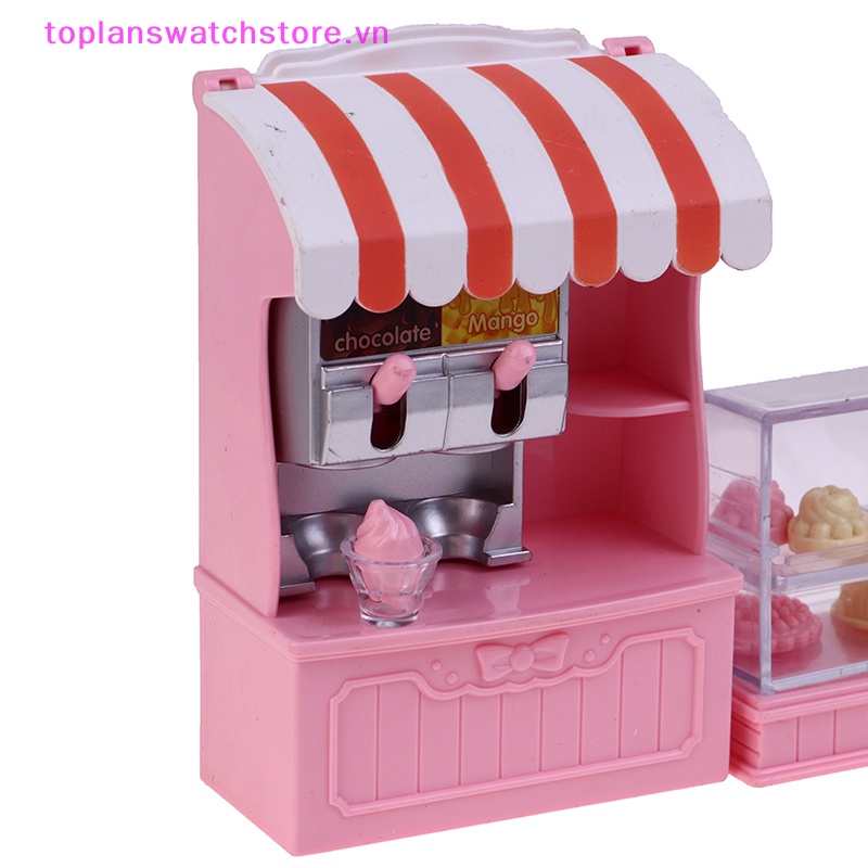 Toplanswatchstore Mô Hình Tủ Đựng Bánh Kem mini Tỉ Lệ 1: 12 Trang Trí Nhà Búp Bê vn