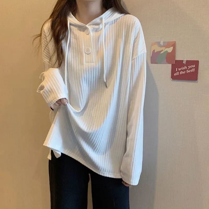 Áo Hoodie Tay Dài plus size c12153 Dành Cho Nữ