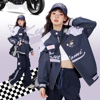 Áo Khoác Dáng Rộng Thêu Họa Tiết Phong Cách retro Mỹ Thời Trang Thu Đông 2023 Mới