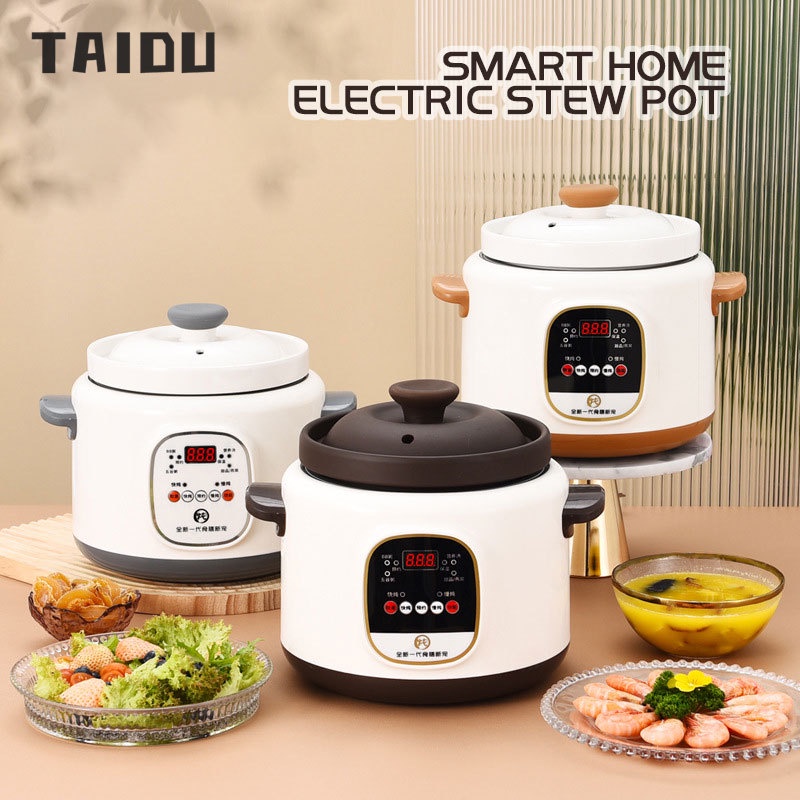 TAIDU Nồi hầm điện gia đình đa chức năng chia chống bỏng điện cốc hầm hoàn toàn tự động nồi hầm