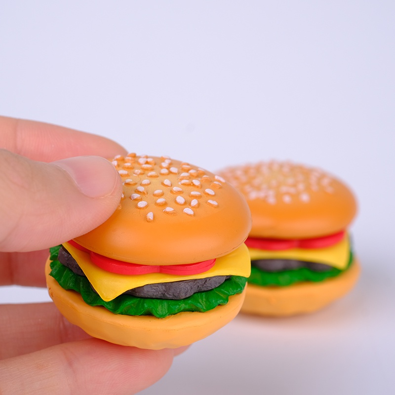 Hàng Ngoại Thương Số Lượng Nước Ngoài Đồ Chơi Mô Hình Bánh Mì Kẹo burger Mô Phỏng mini Bằng pvc Trang Trí
