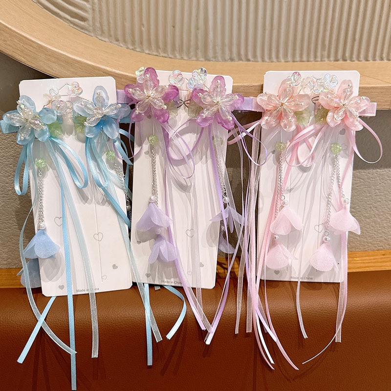 Kẹp Tóc Hình Bướm Phong Cách Trung Hoa Cổ Điển Cho Bé Gái