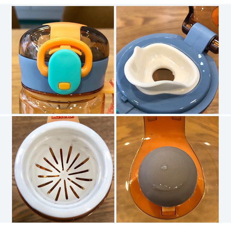 400ml/500ml Bình đựng nước trong suốt cốc nước sinh viên nam và nữ bình thường