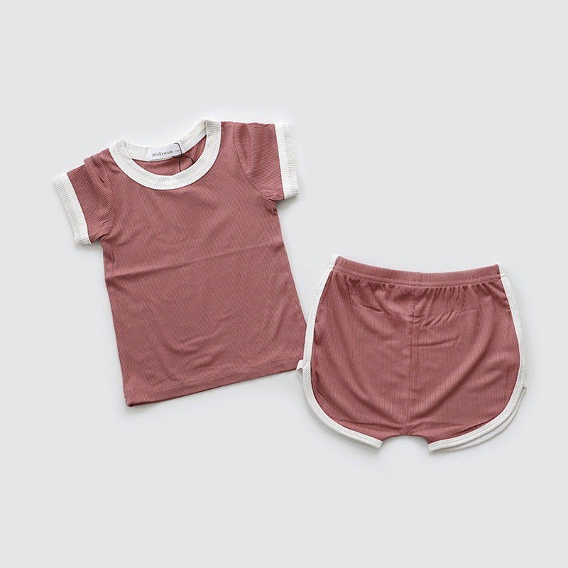 Set Đồ Mùa Hè 2 Món Gồm Áo cotton Và Quần Ngắn Cho Bé Gái 2023