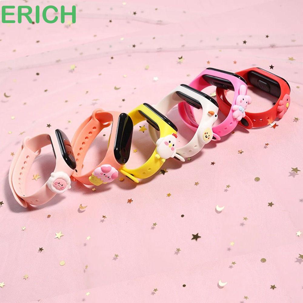 E Rich Đồng Hồ Điện Tử Đeo Tay Hình Động Vật Hoạt Hình Có Đèn led Dễ Thương Điều Chỉnh Được Cho Bé Gái