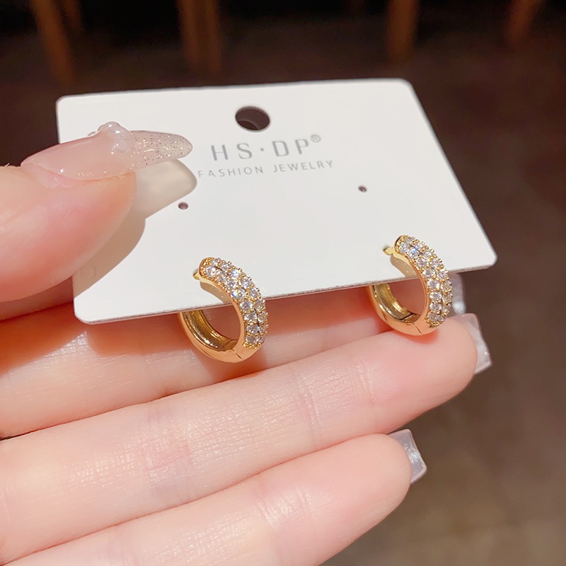 Thời Trang Khuyên Tai Hai Lớp Đính Ngọc Trai Nhân Tạo Hình Ly Cà Phê Sang Trọng