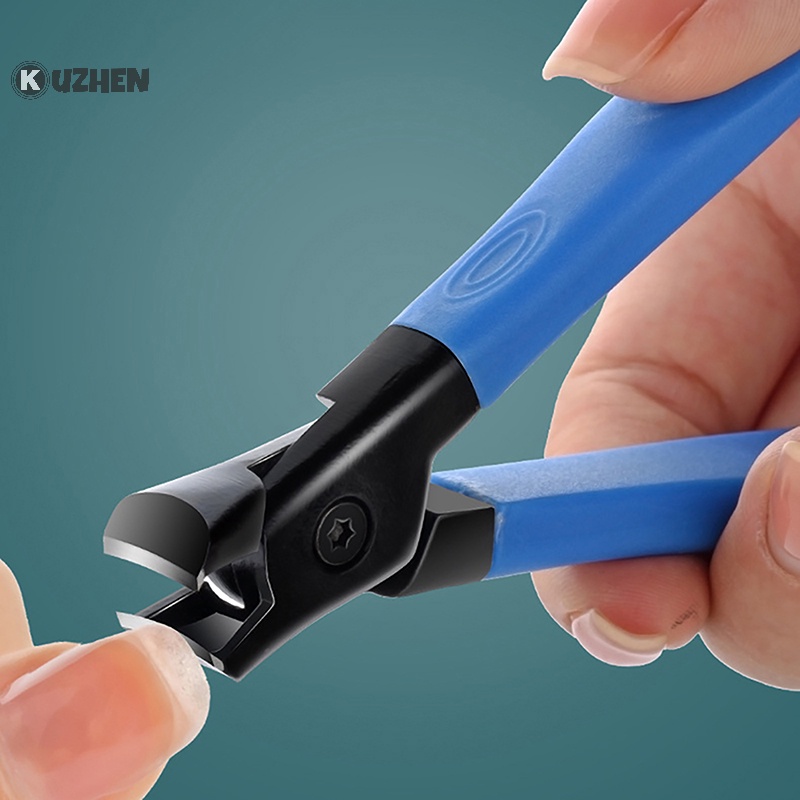 Kềm cắt móng tay móng chân Kuzhen dài bằng thép không gỉ dày dặn chống văng kích thước lớn cho gia đình