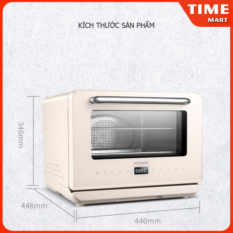 Lò chiên hơi nước lò nướng hấp Xiaomi Qcooker CR-ZK201Y dung tích 20L menu 20 chức năng,tiệt trùng/hấp/nướng đồ ăn