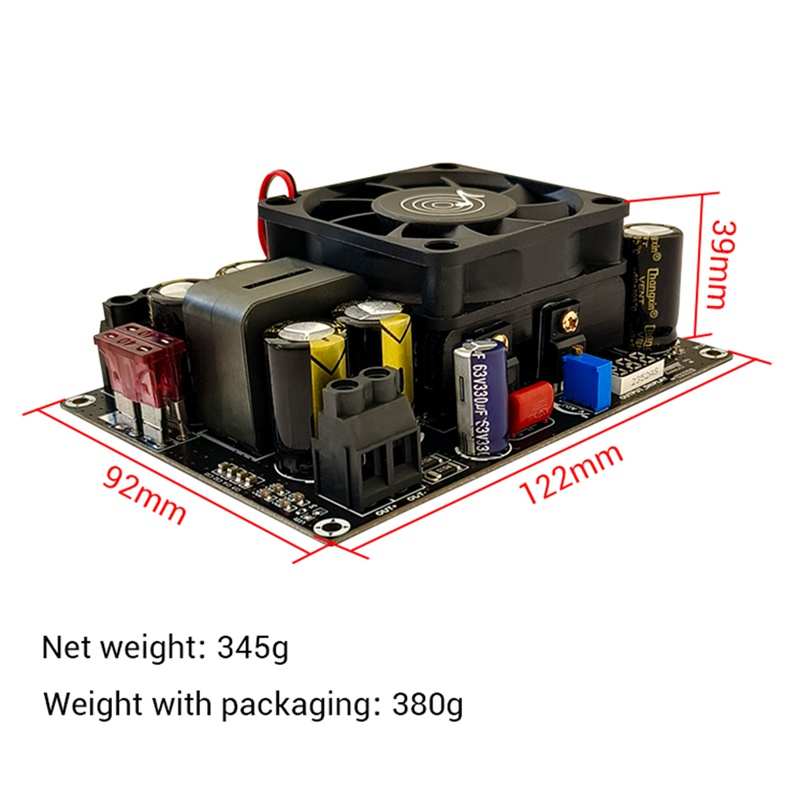 1 Bảng Mạch Tăng Áp zk-pw500 12v24v Sang 24v-50v Có Màn Hình Hiển Thị Điện Áp 500w
