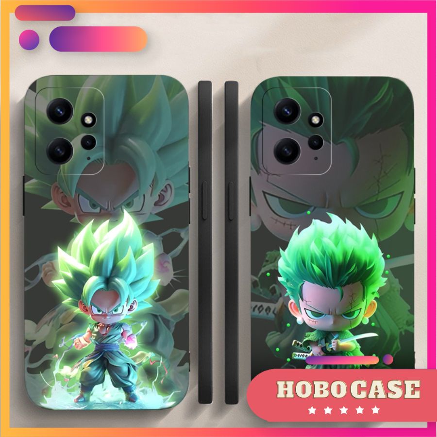 Ốp lưng Xiaomi Redmi Note 12 4G, Note 12 5G, Note 12S, Redmi 12 4G cạnh viền vuông, có bảo vệ camera in hình ONE PIECE