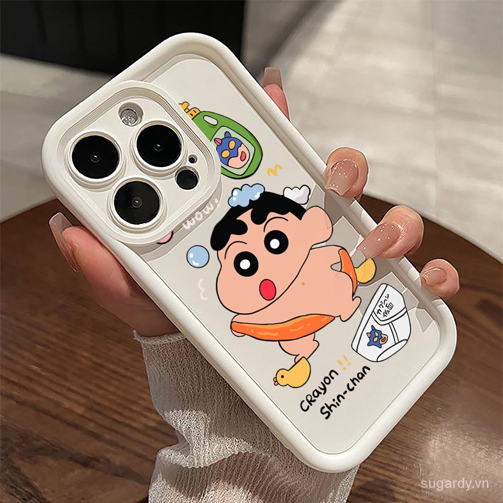 Dễ Thương Ốp Điện Thoại Silicon In shin-chan iphone 15promax 15pro 14promax 13promax 15 14 13 12 11Promax xr Xsmax 14plus 15plus 7 8 plus