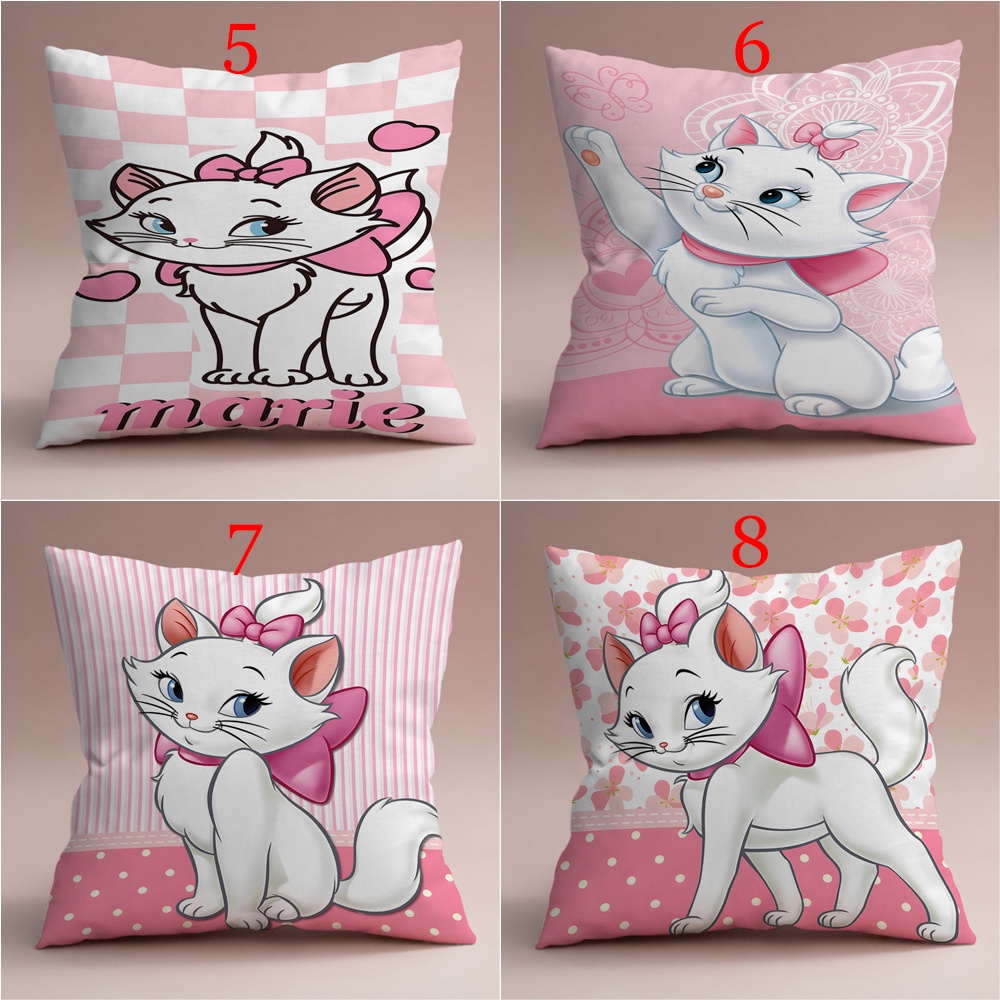 Disney Vỏ Gối In Hình Mèo marie Một Mặt Trang Trí Phòng Khách / sofa / Xe Hơi / Quà Tặng Cho Bé
