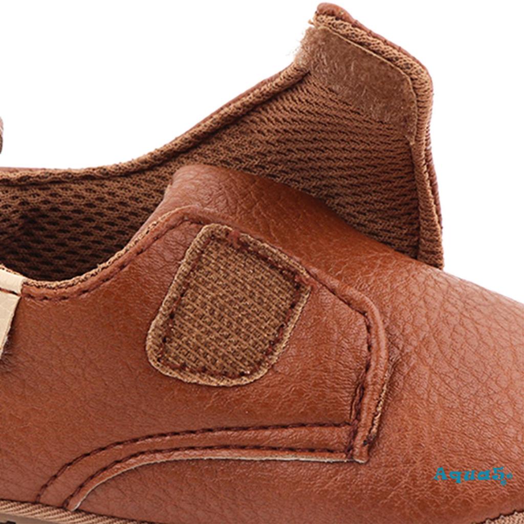 Aqua-giày Da pu Đế Mềm Cho Bé Tập Đi