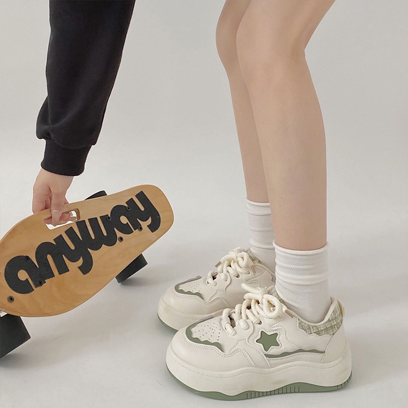 Giày Thể Thao Chống Trượt Thoáng Khí Thoải Mái Phong Cách Hàn Quốc Cho Nữ