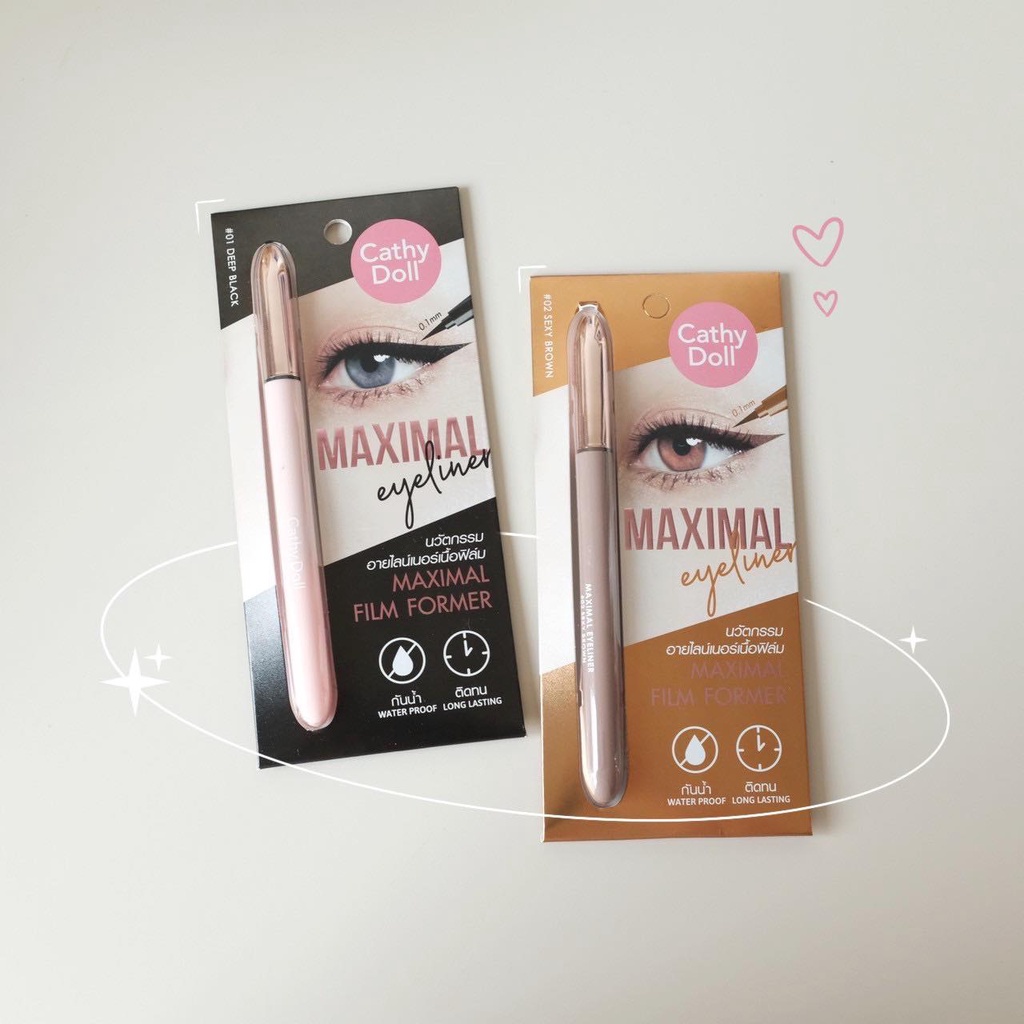 Bút Kẻ Mắt Cathy Doll Siêu Mảnh 0.7ml Maximal Eyeliner