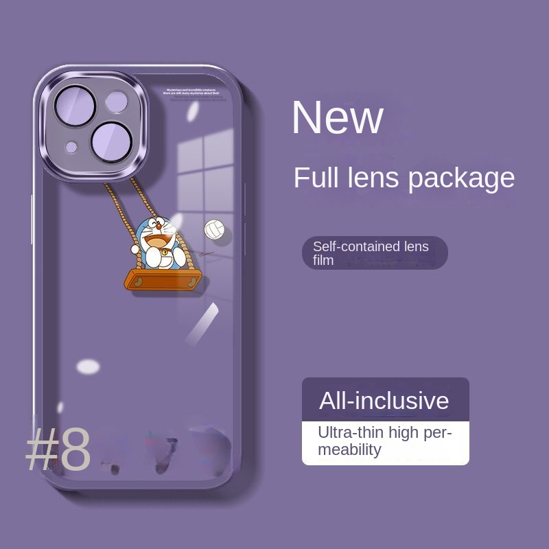Doraemon Ốp Điện Thoại Trong Suốt In Hình Doremon Cho Iphone 14 15