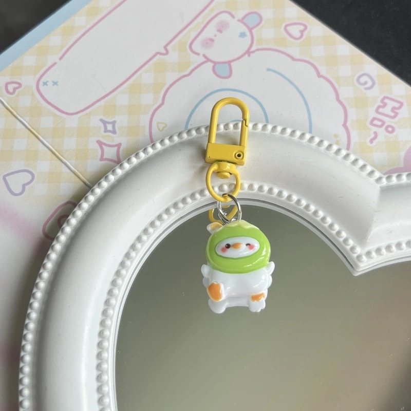 Hoạt Hình Móc Khóa Hình Vịt Con Đáng Yêu