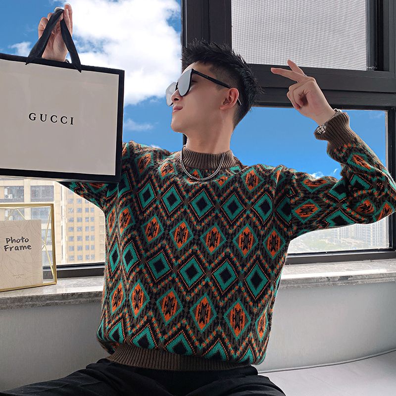 Áo sweater Dệt Kim Tay Dài Cổ Lọ Thời Trang Thu Đông 2022 Cho Nam