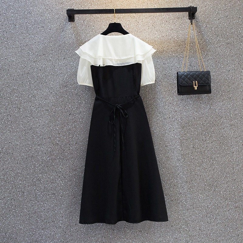 🌸Hàng Order🌸Váy Đầm Bigsize Tay Voan Cổ Bèo Tầng Dáng Dài Xoè Tiểu Thư Nữ Tính🌸Hàng Quảng Châu