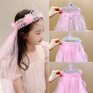Băng đô vương miện công chúa elsa xinh xắn cho bé gái
