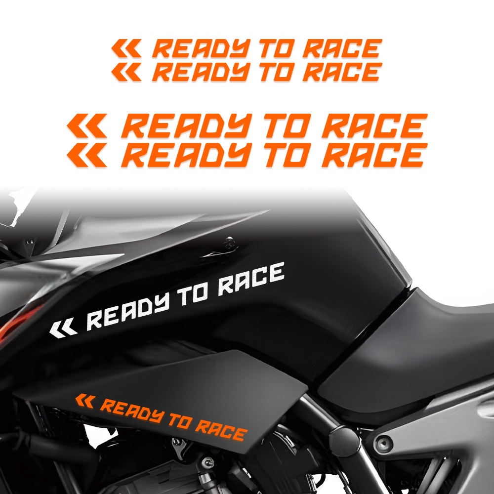 Trang Trí Xe Máy Miếng Dán Phản Quang Chống Thấm Nước Trang Trí Thân Xe Mô Tô ktm duke 200 390 250 rc200 rc390 Sticker Dán Xe Máy Chống Nước Ready To Race Nhãn Dán Logo
