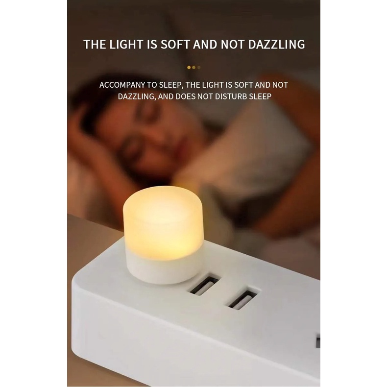 Set 3 Đèn led Đọc Sách mini Ánh Sáng Ban Đêm Cổng usb Mang Đi Tiện Dụng