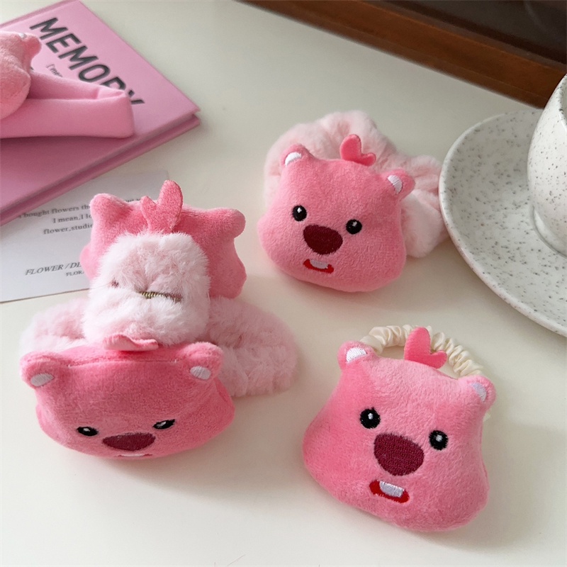 Kẹp Tóc Da Nhỏ Hình Cá Mập Màu Hồng Dễ Thương Cho Bạn Gái