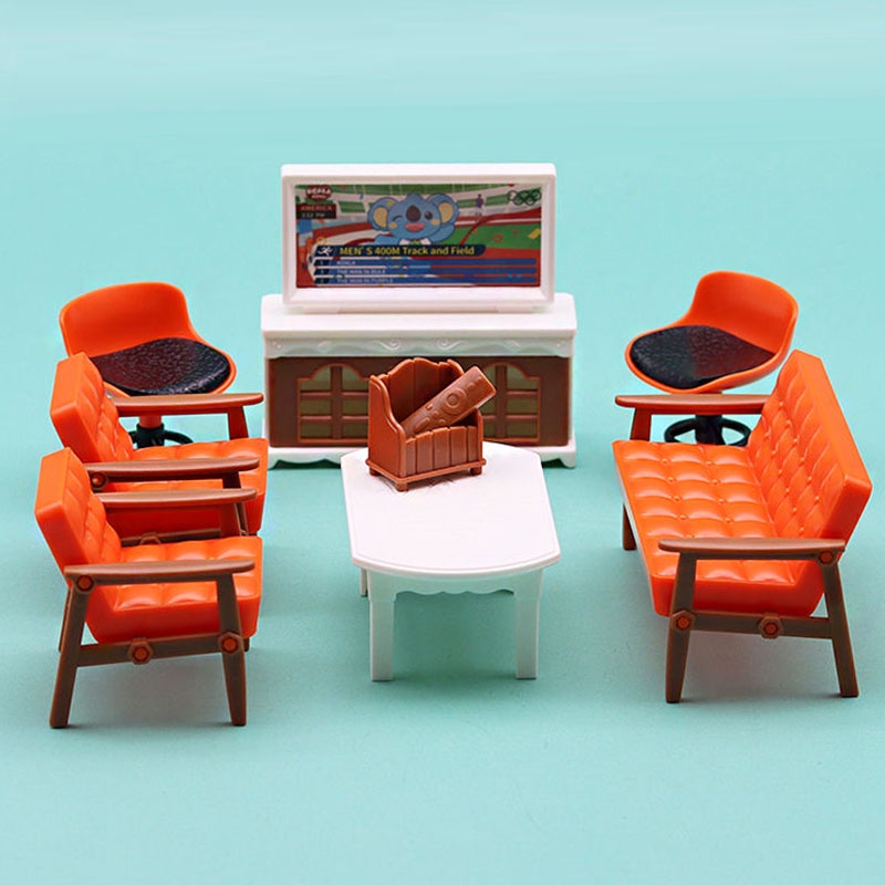 Mô Hình Ghế sofa Đồ Chơi Mini Trang Trí Phòng Khách Cho Bé