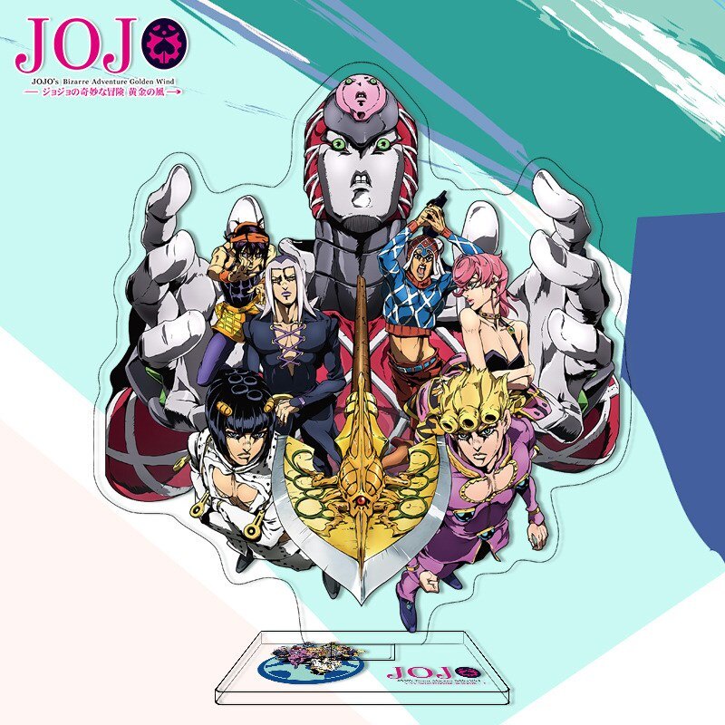 Mô hình Standee Anime Jojo's Bizarre Adventure Joseph Jotaro Yoshikage Rohan góc học tập để bàn làm việc cao 15cm