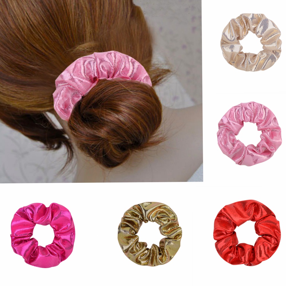 1 Dây Buộc Tóc Đuôi Ngựa Co Giãn Màu Trơn handmade Dành Cho Nữ