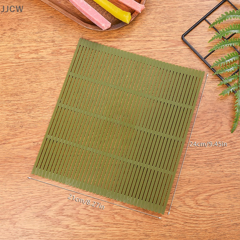 Thảm Cuộn sushi Bằng Nhựa Màu Xanh Lá Cây Lớn diy Cho Nhà Bếp qqw