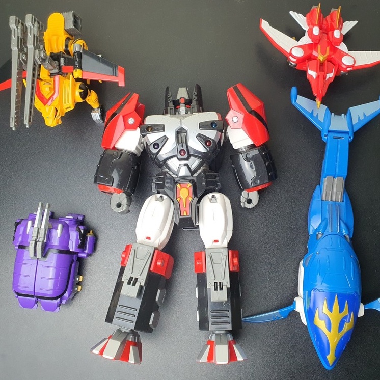 Gransazer - Đồ Chơi Siêu Nhân Kỳ Lân - Chính Hãng Bandai Nhật Bản, Mô Hình Hotoku.Tặng ô tô